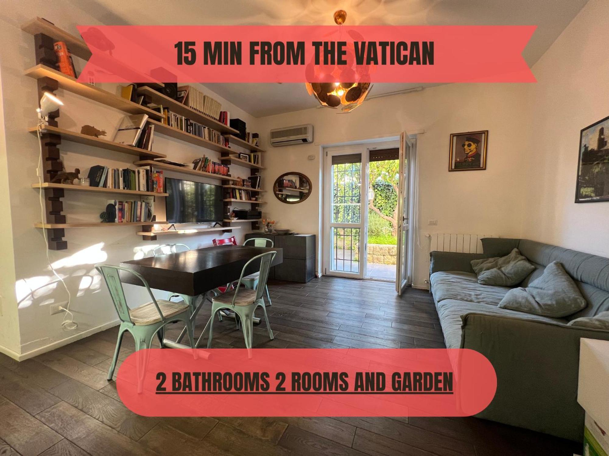 15 Min From The Vatican Wi-Fi And Garden Exterior photo